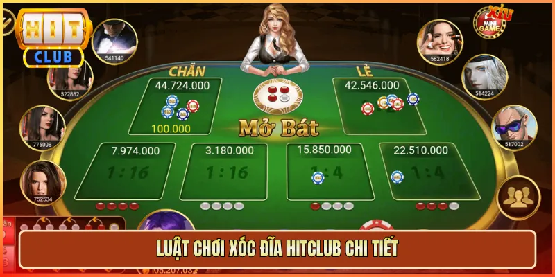 Luật Chơi Xóc Đĩa Hitclub Chi Tiết